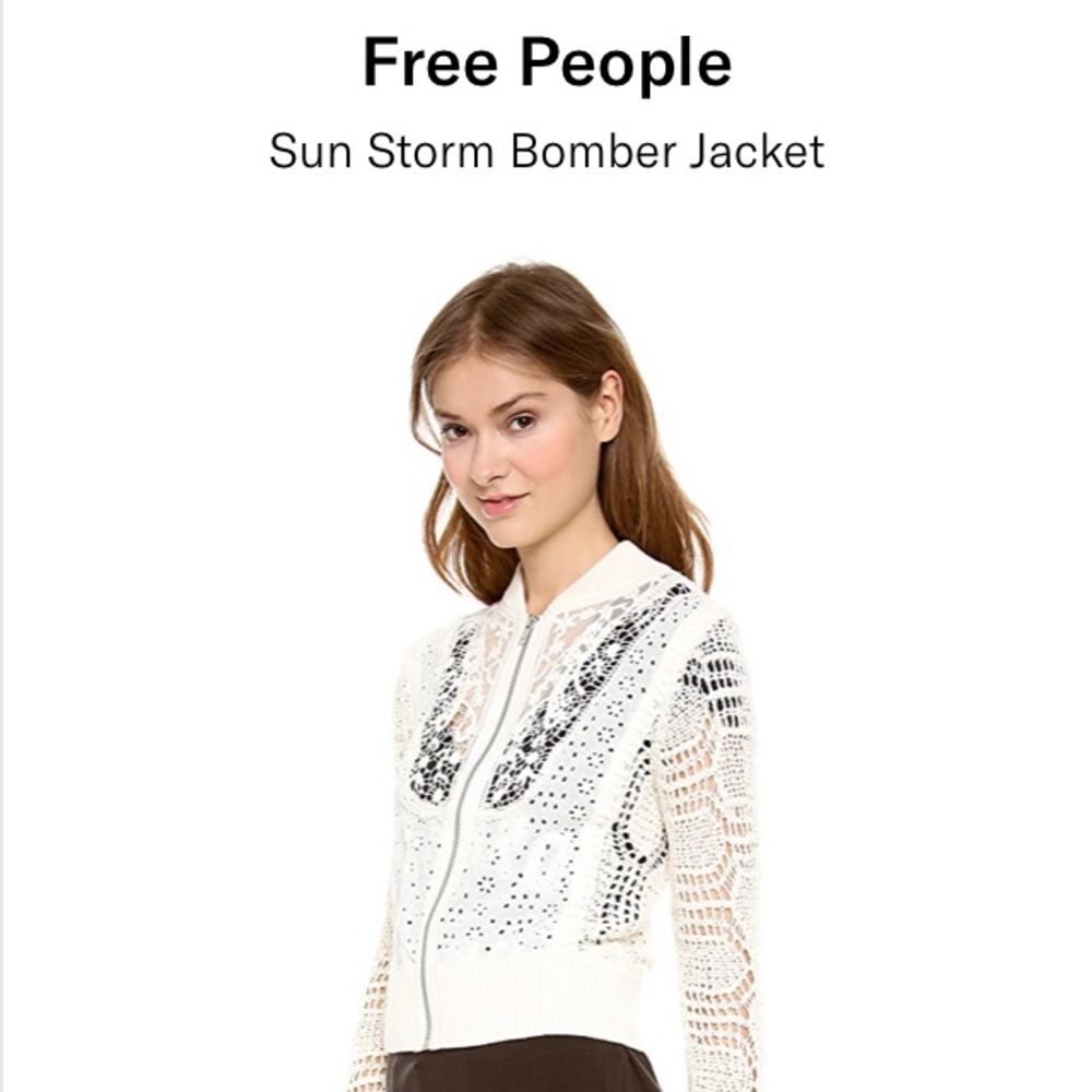 🆕🌾 FREE PEOPLE “Sold Out” Sun Storm Bomber Top - Picture 7 of 8